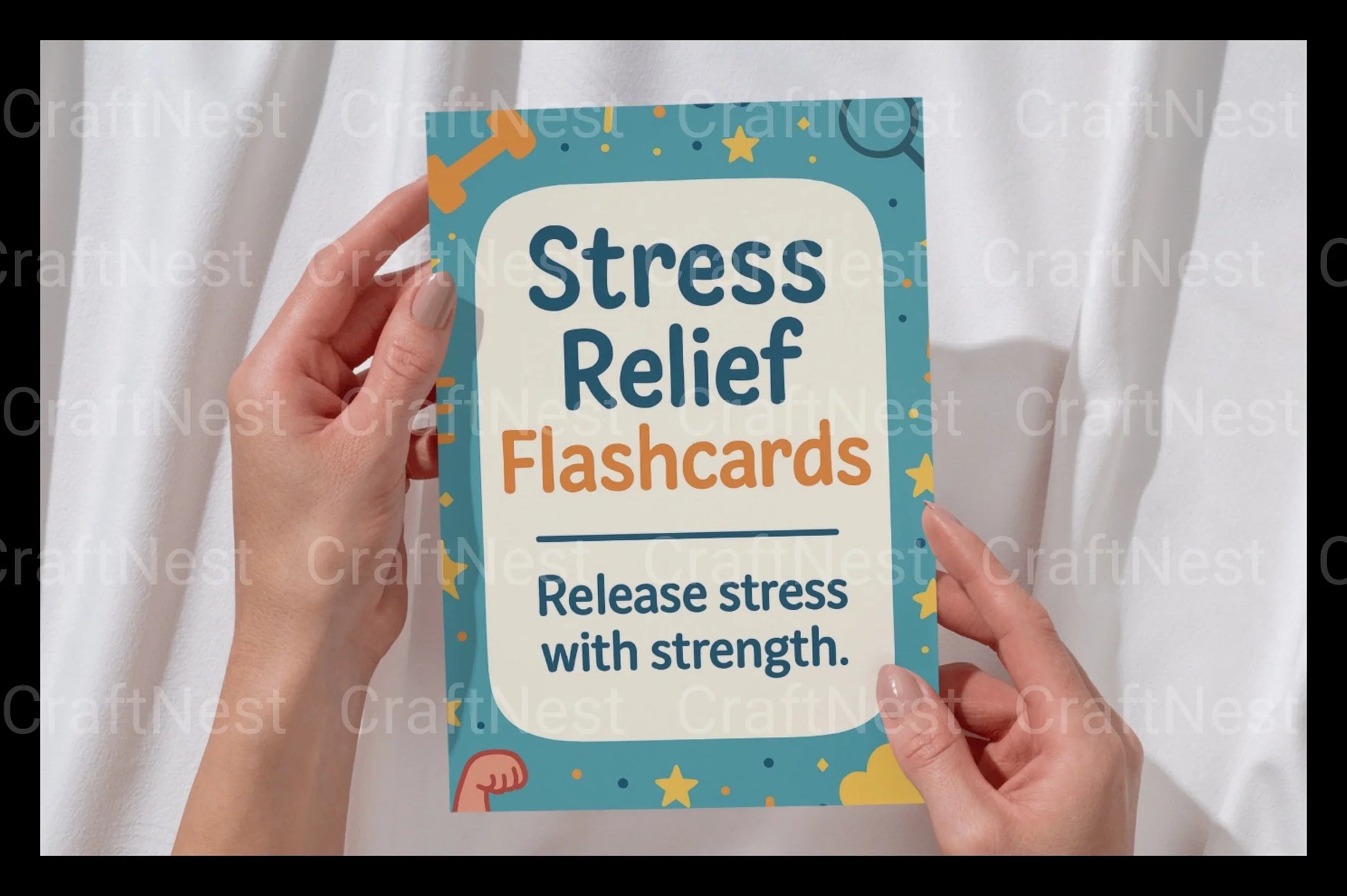 Stress Relief Flashcards for Relaxation - CraftNest - Digital Crafting and Art
