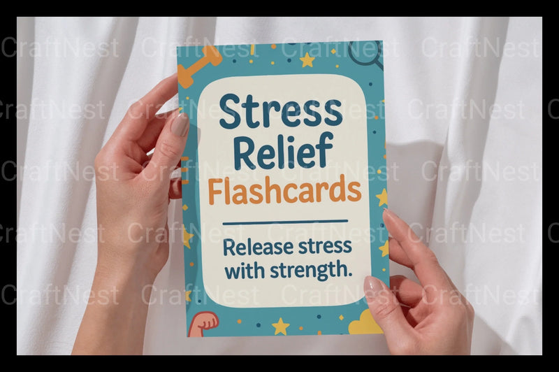 Stress Relief Flashcards for Relaxation - CraftNest - Digital Crafting and Art