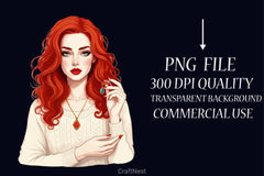 Valentine Girl Clipart Bundle 1 - CraftNest - Digital Crafting and Art