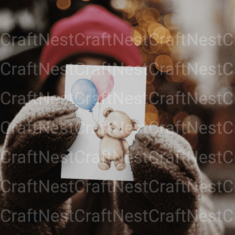 Neutral Bear Nursery Clipart Bundle - CraftNest - Digital Crafting and Art