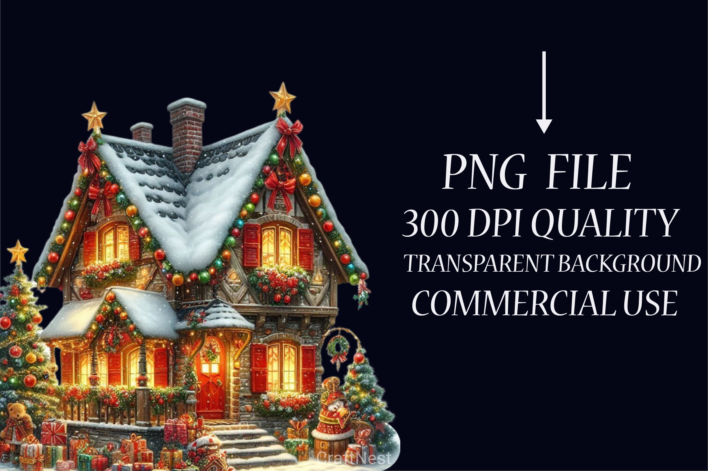 Festive Christmas Clipart Bundle - CraftNest - Digital Crafting and Art