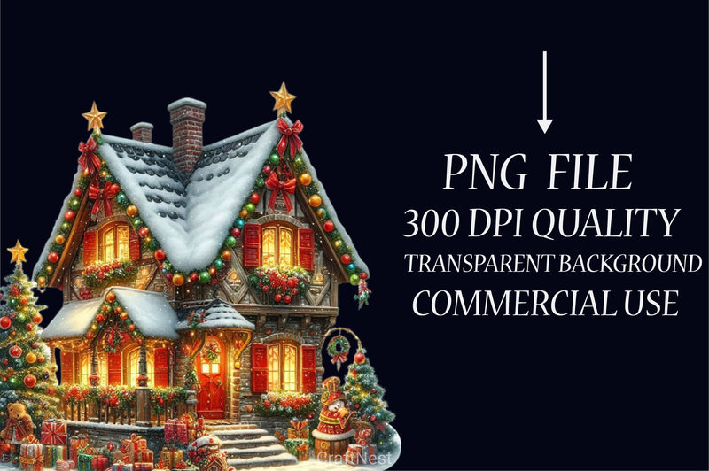 Festive Christmas Clipart Bundle - CraftNest - Digital Crafting and Art