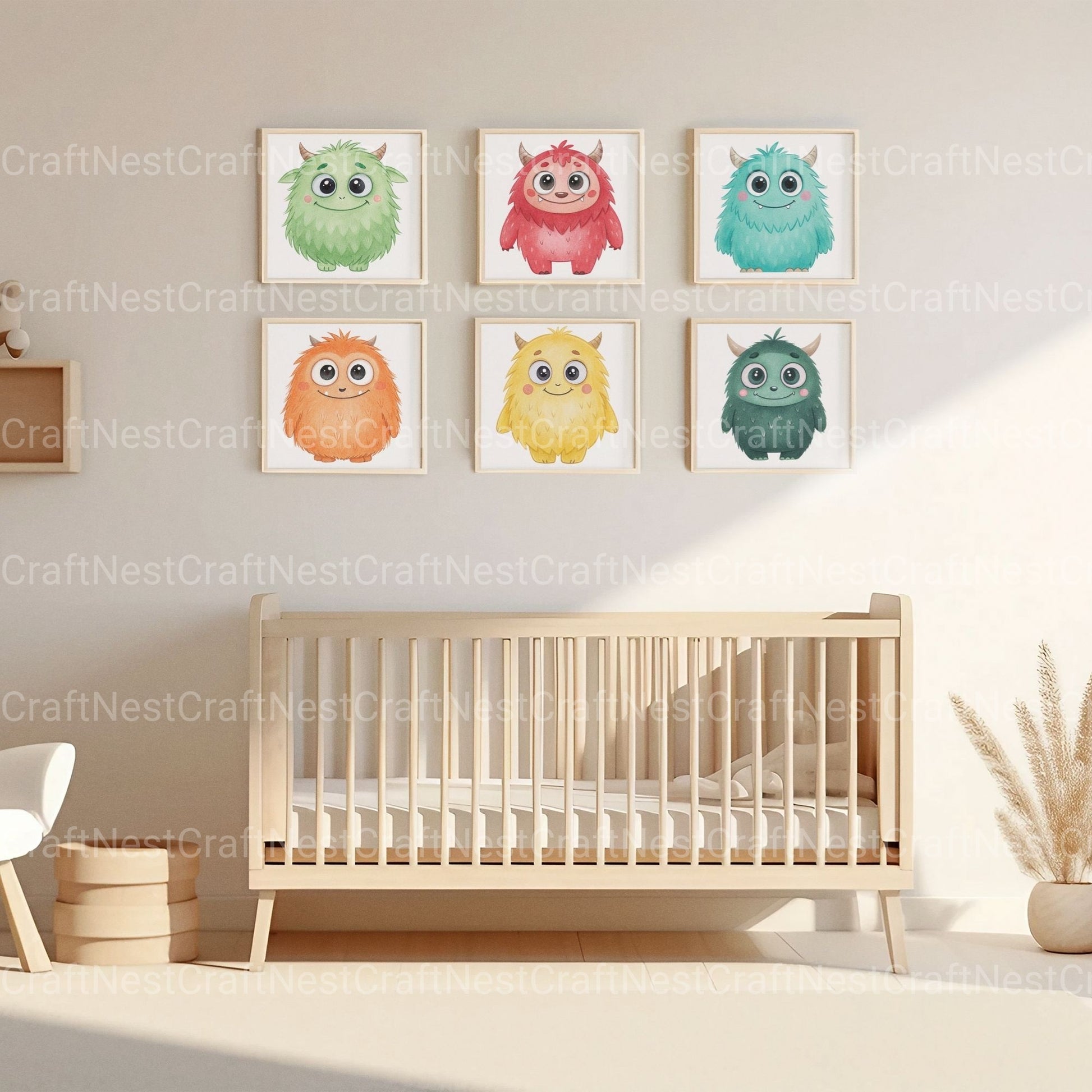 Monsters Cute Clipart Bundle - CraftNest - Digital Crafting and Art