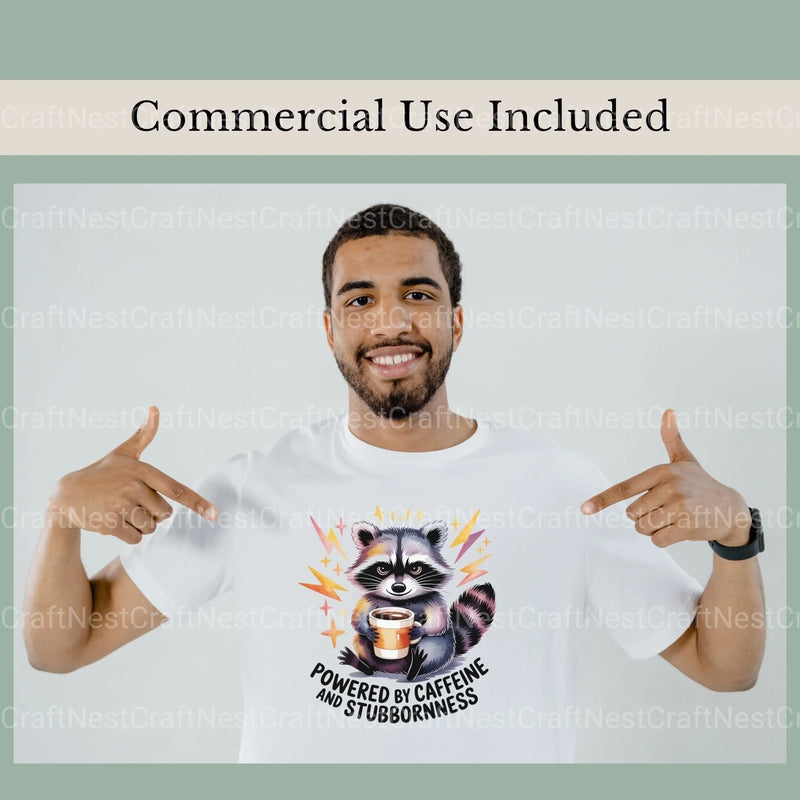 Raccoon Stubborn Shirt Clipart Bundle - CraftNest - Digital Crafting and Art