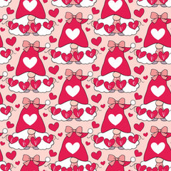 Valentines Day Gnome Seamless Digital Paper - CraftNest - Digital Crafting and Art