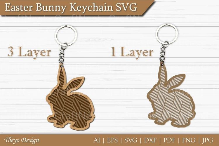 Easter Rabbit Key Svg Easter Bunny SVG Bundle