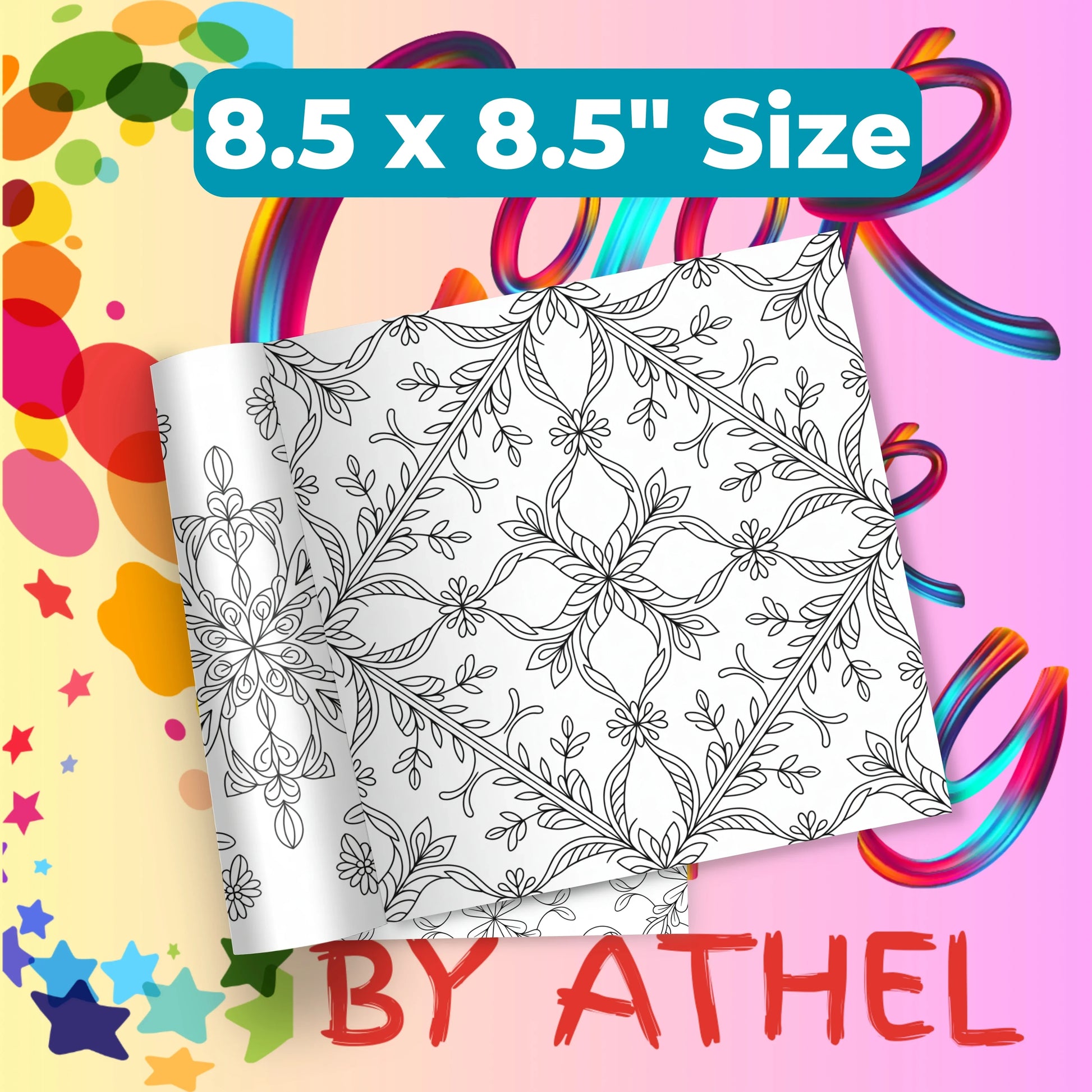 Nature Pattern Coloring Books Bundle - CraftNest - Digital Crafting and Art