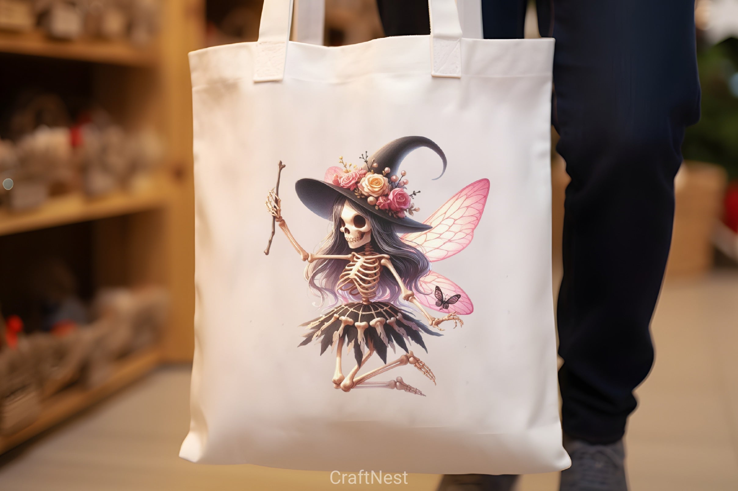 Cute Fairy Skeleton Clipart Bundle - CraftNest - Digital Crafting and Art