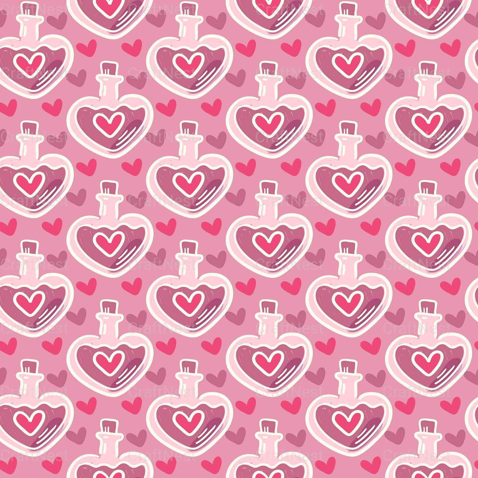 Valentines Day Seamless Digital Paper 1 - CraftNest - Digital Crafting and Art