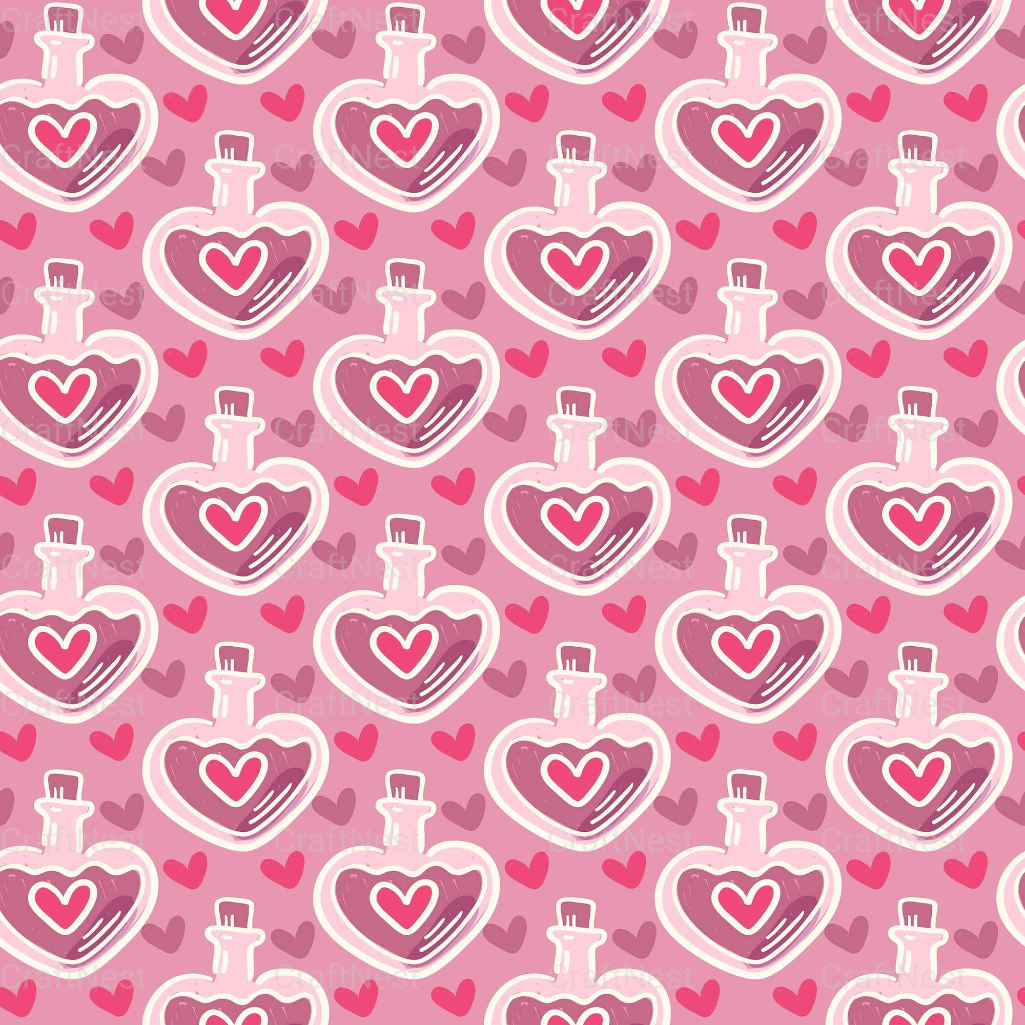 Valentines Day Seamless Digital Paper 1 - CraftNest - Digital Crafting and Art