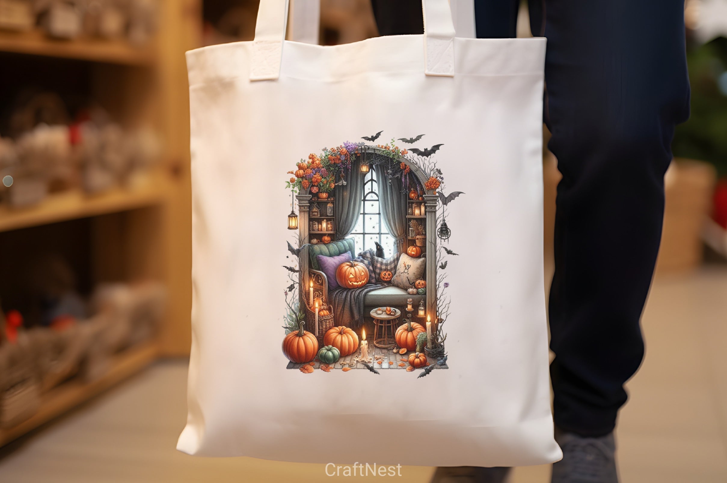 Halloween Rooms Clipart Bundle - CraftNest - Digital Crafting and Art