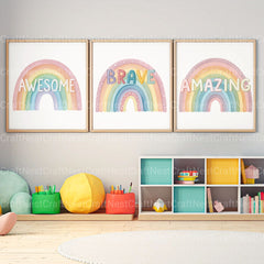 Rainbows Positive Words Clipart Bundle - CraftNest - Digital Crafting and Art