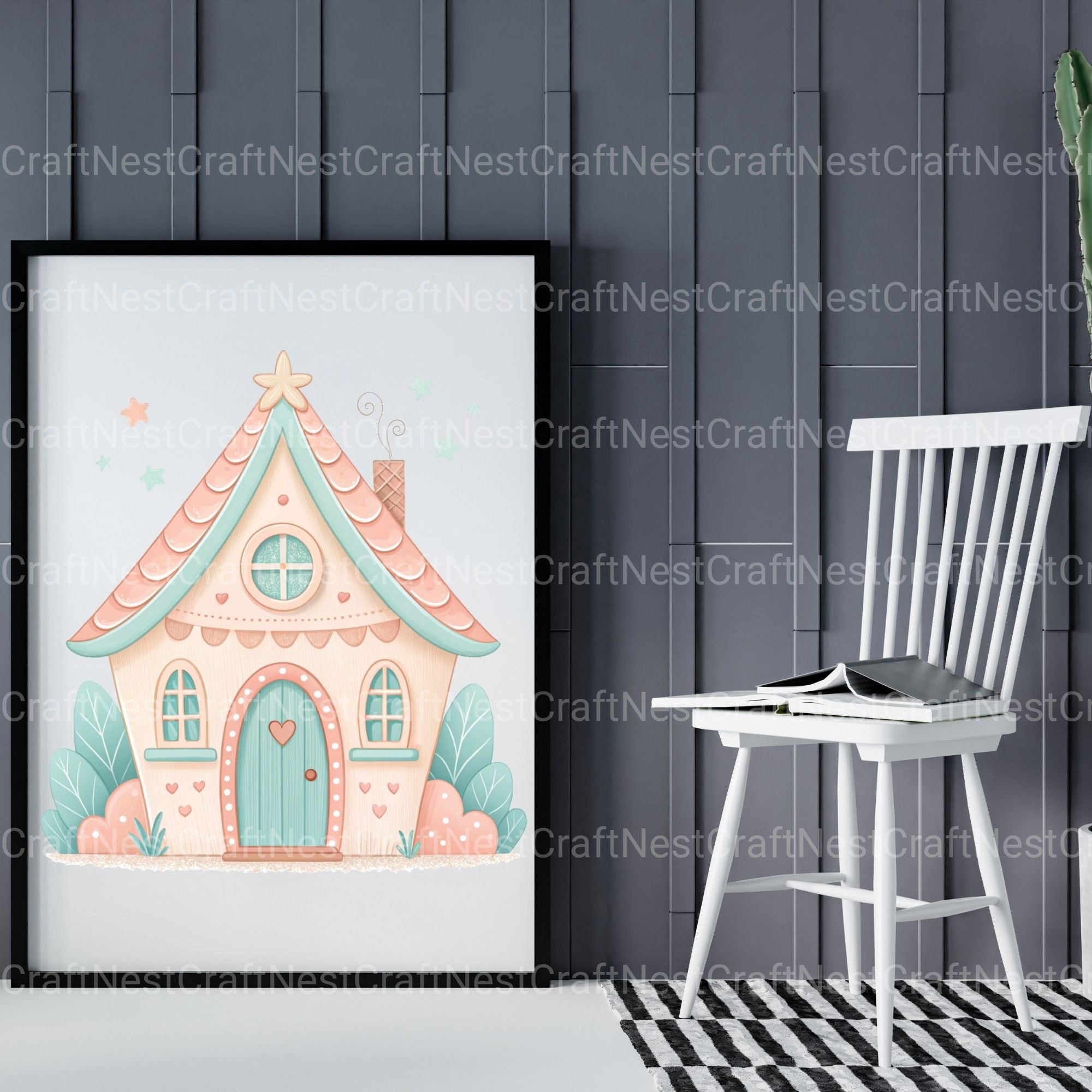 Whimsical Homes Clipart Bundle - CraftNest - Digital Crafting and Art