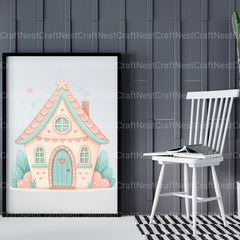 Whimsical Homes Clipart Bundle - CraftNest - Digital Crafting and Art