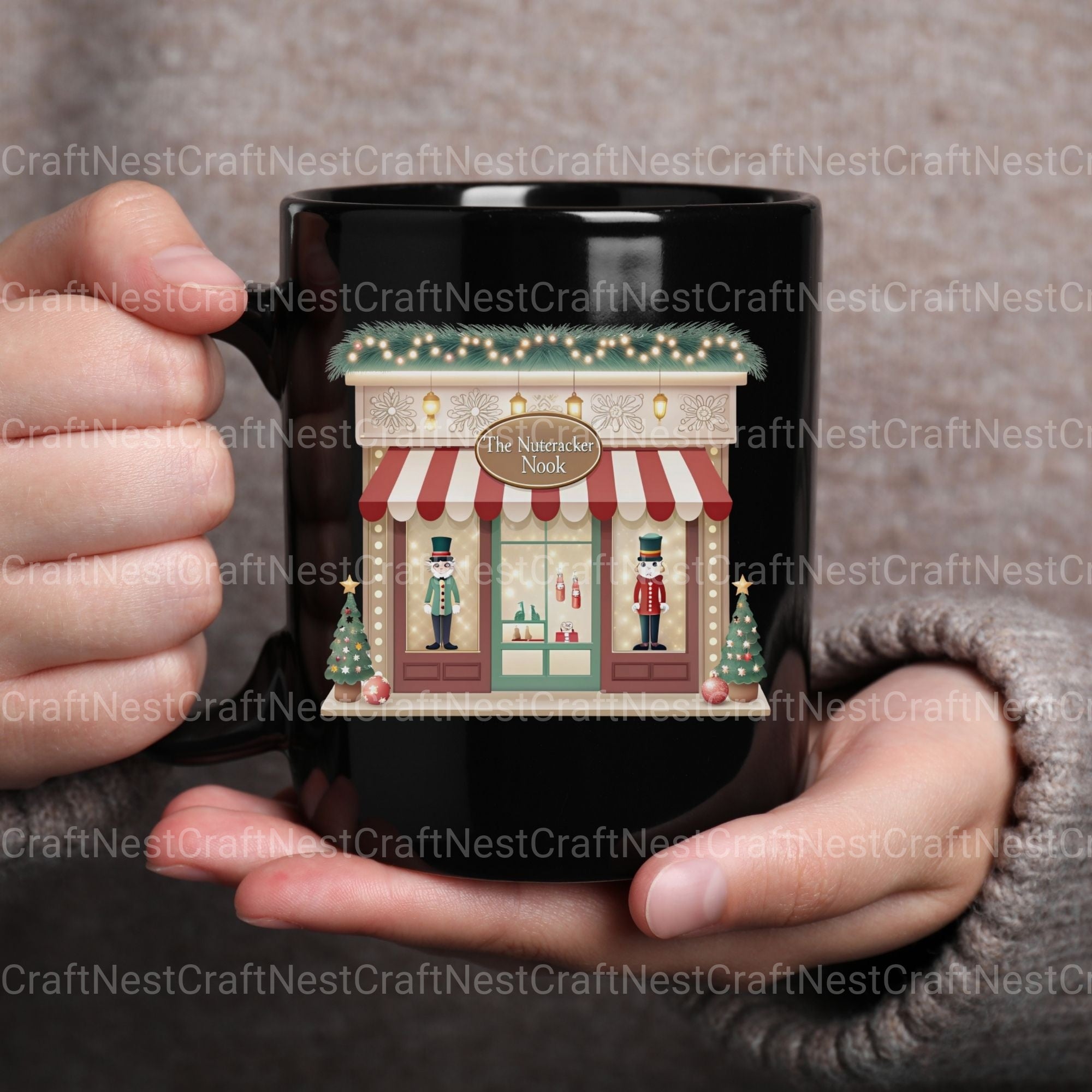 Village Shops Winter Clipart Bundle - CraftNest - Digital Crafting and Art