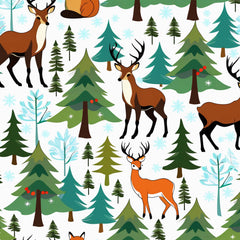 Winter Christmas Seamless Digital Paper - CraftNest - Digital Crafting and Art