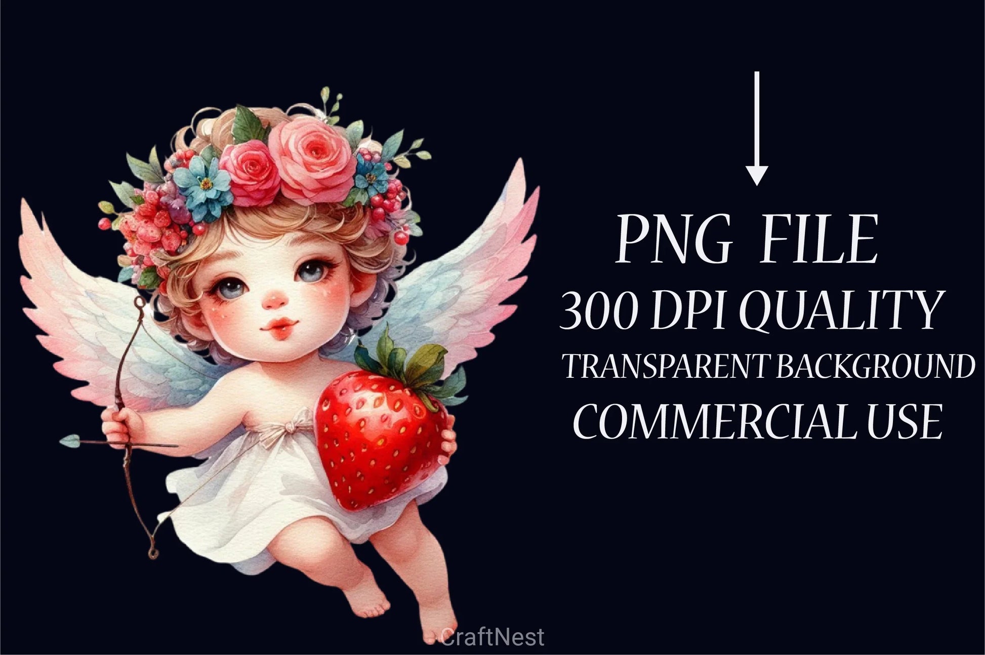 Valentine Cupid Clipart Bundle - CraftNest - Digital Crafting and Art