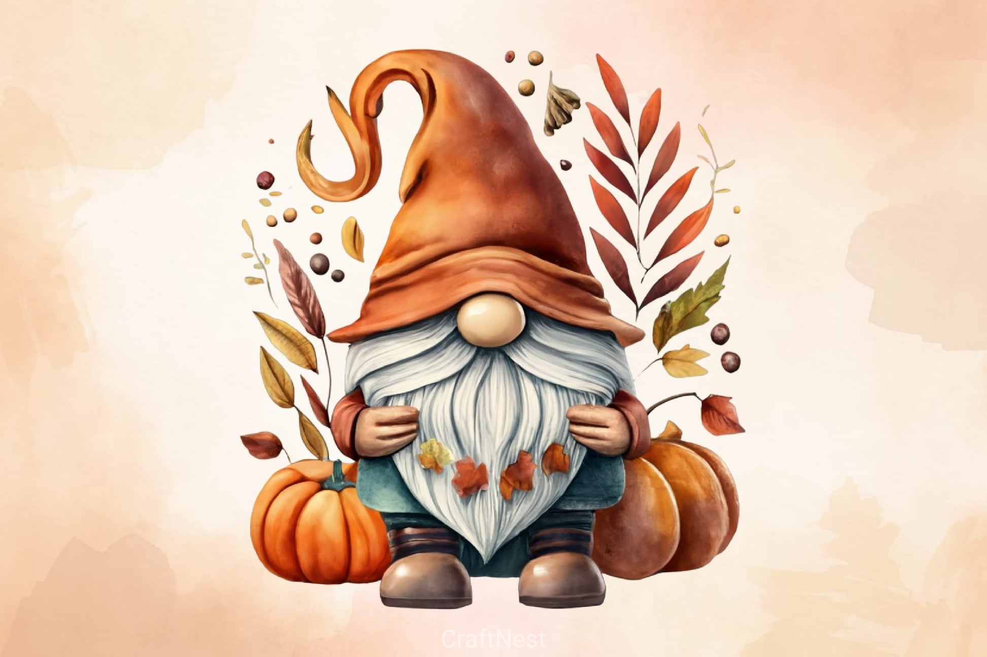 Autumn Gnome Clipart Bundle 3 - CraftNest - Digital Crafting and Art
