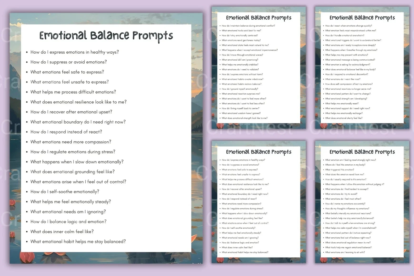 Mindfulness Prompt for Relaxation and Focus - CraftNest - Digital Crafting and Art