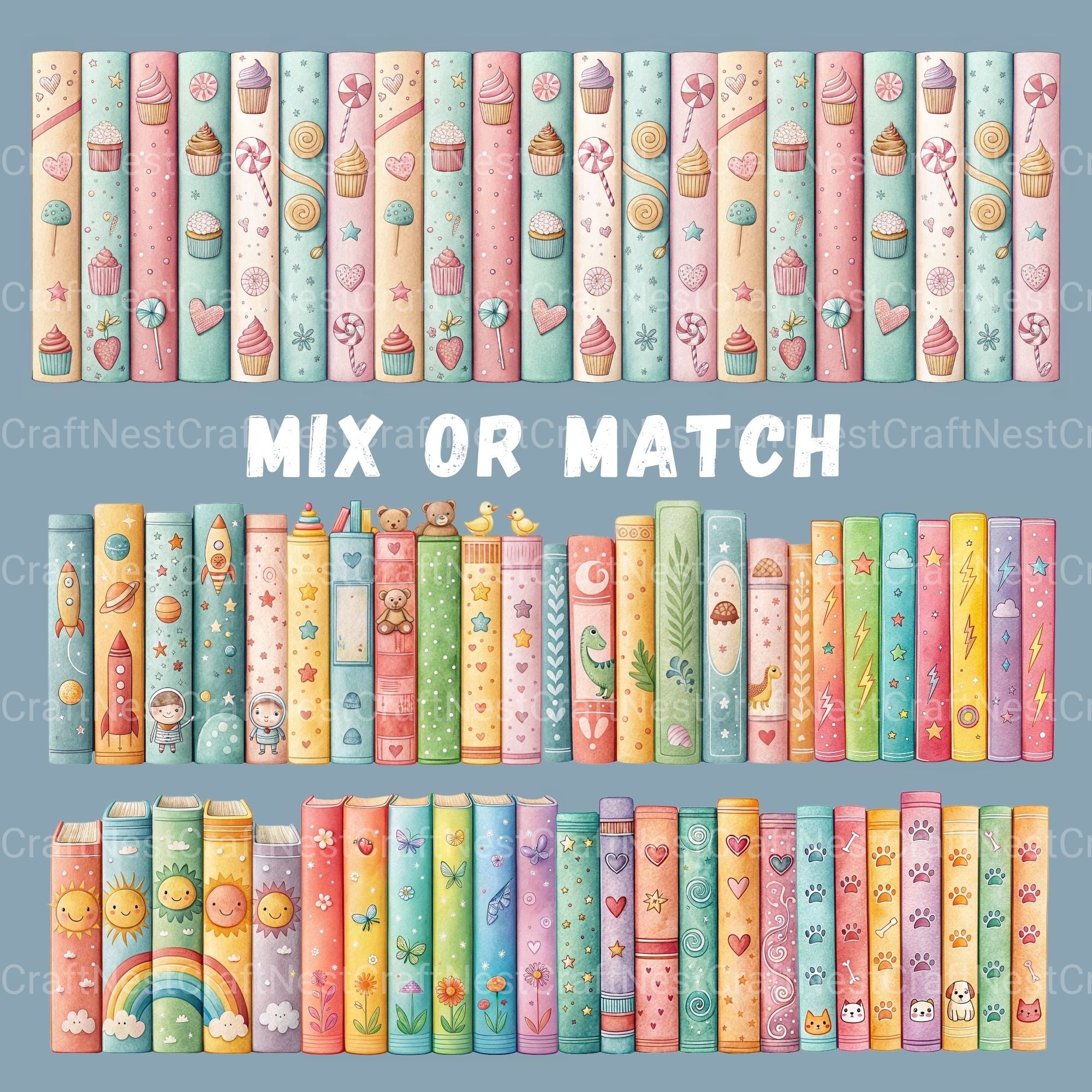 Kids Book Borders Clipart Bundle - CraftNest - Digital Crafting and Art