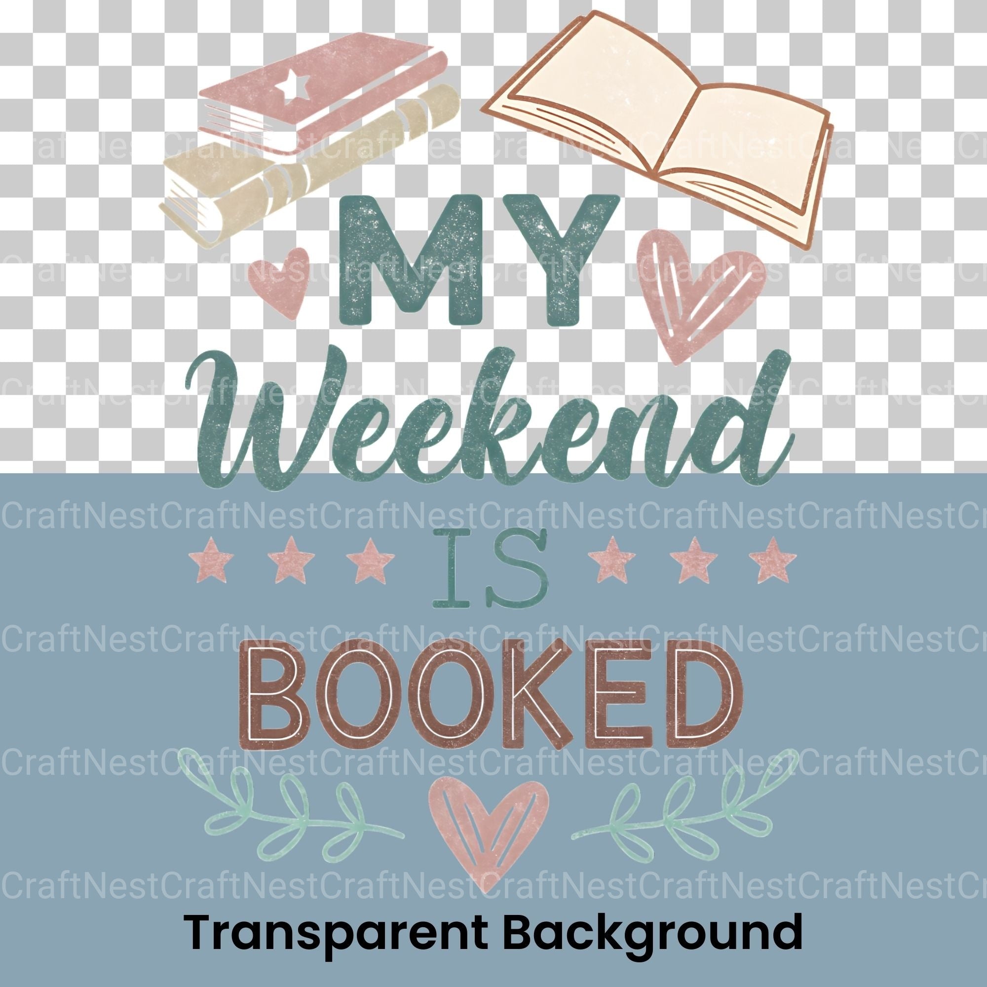 My Weekend Is Booked Clipart Bundle - CraftNest - Digital Crafting and Art