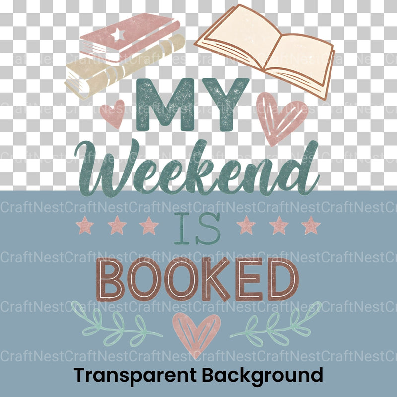 My Weekend Is Booked Clipart Bundle - CraftNest - Digital Crafting and Art