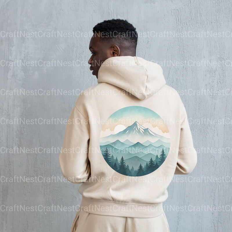 Mountain Landscape Minimalist Clipart Bundle - CraftNest - Digital Crafting and Art