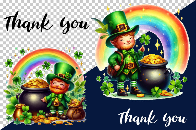 Happy Leprechaun St Patrick'S Clipart Bundle - CraftNest - Digital Crafting and Art