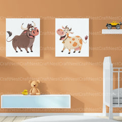 Farm Animals Quirky Clipart Bundle - CraftNest - Digital Crafting and Art