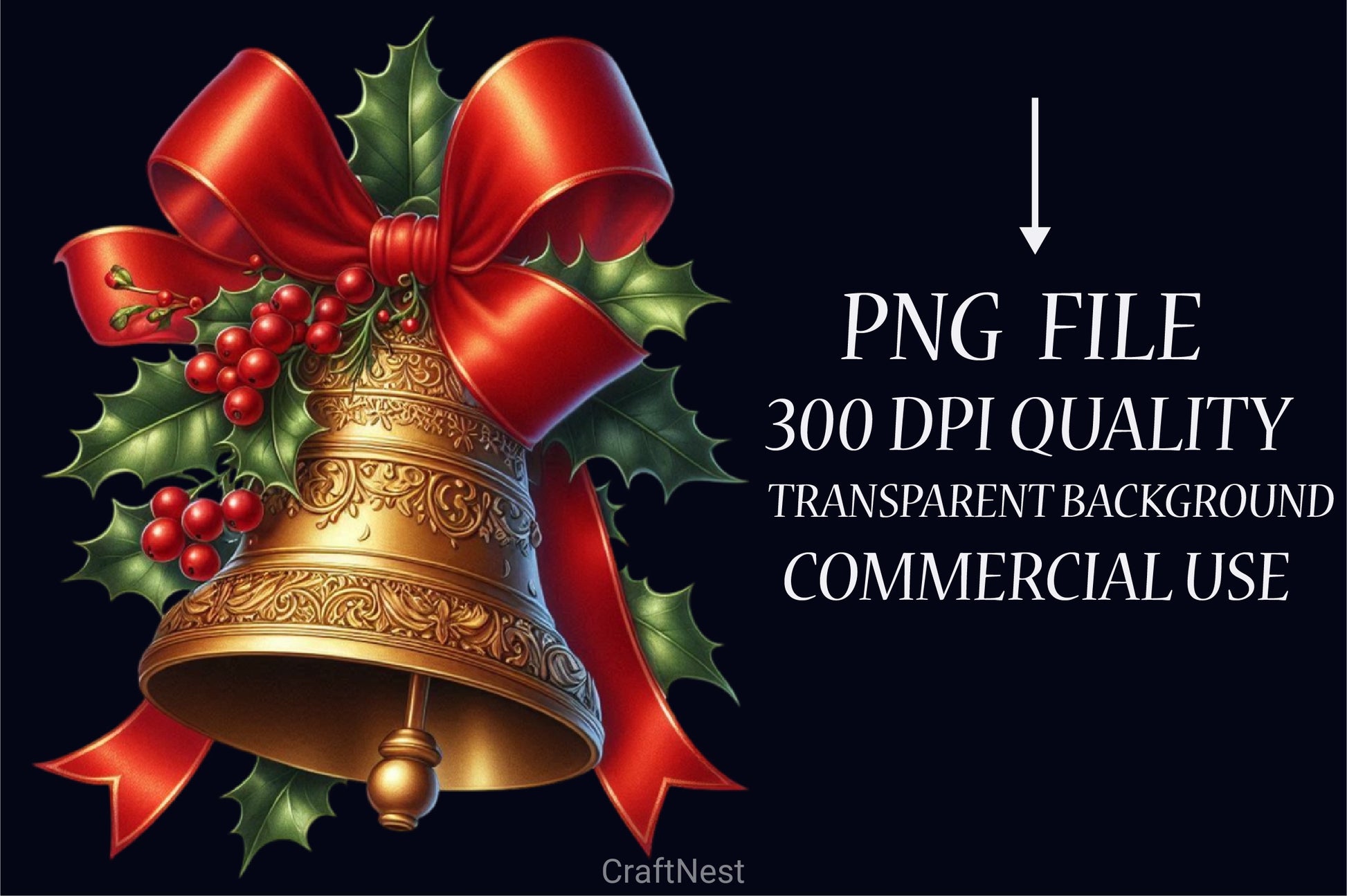 Christmas Bells Clipart Bundle - CraftNest - Digital Crafting and Art