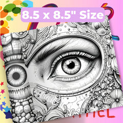 Fantasy Eyes Coloring Book Bundle - CraftNest - Digital Crafting and Art