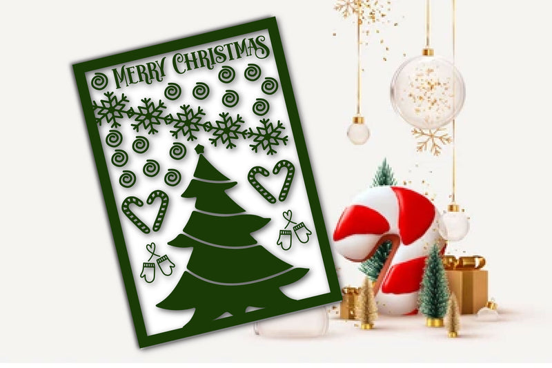 Merry Christmas Card SVG Bundle 2 - CraftNest - Digital Crafting and Art