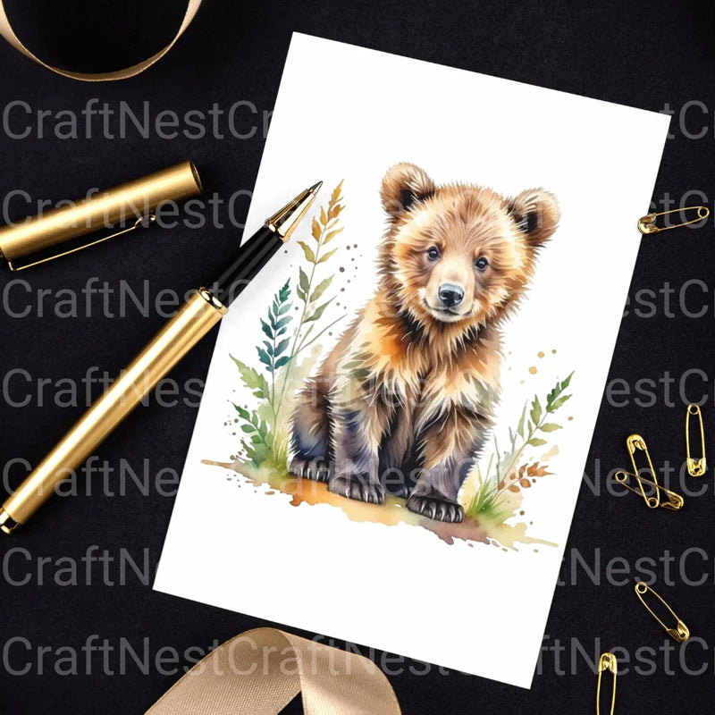 Cute Woodland Animals Clipart Bundle 2 - CraftNest - Digital Crafting and Art
