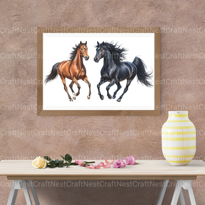 Horses Clipart Bundle 3 - CraftNest - Digital Crafting and Art