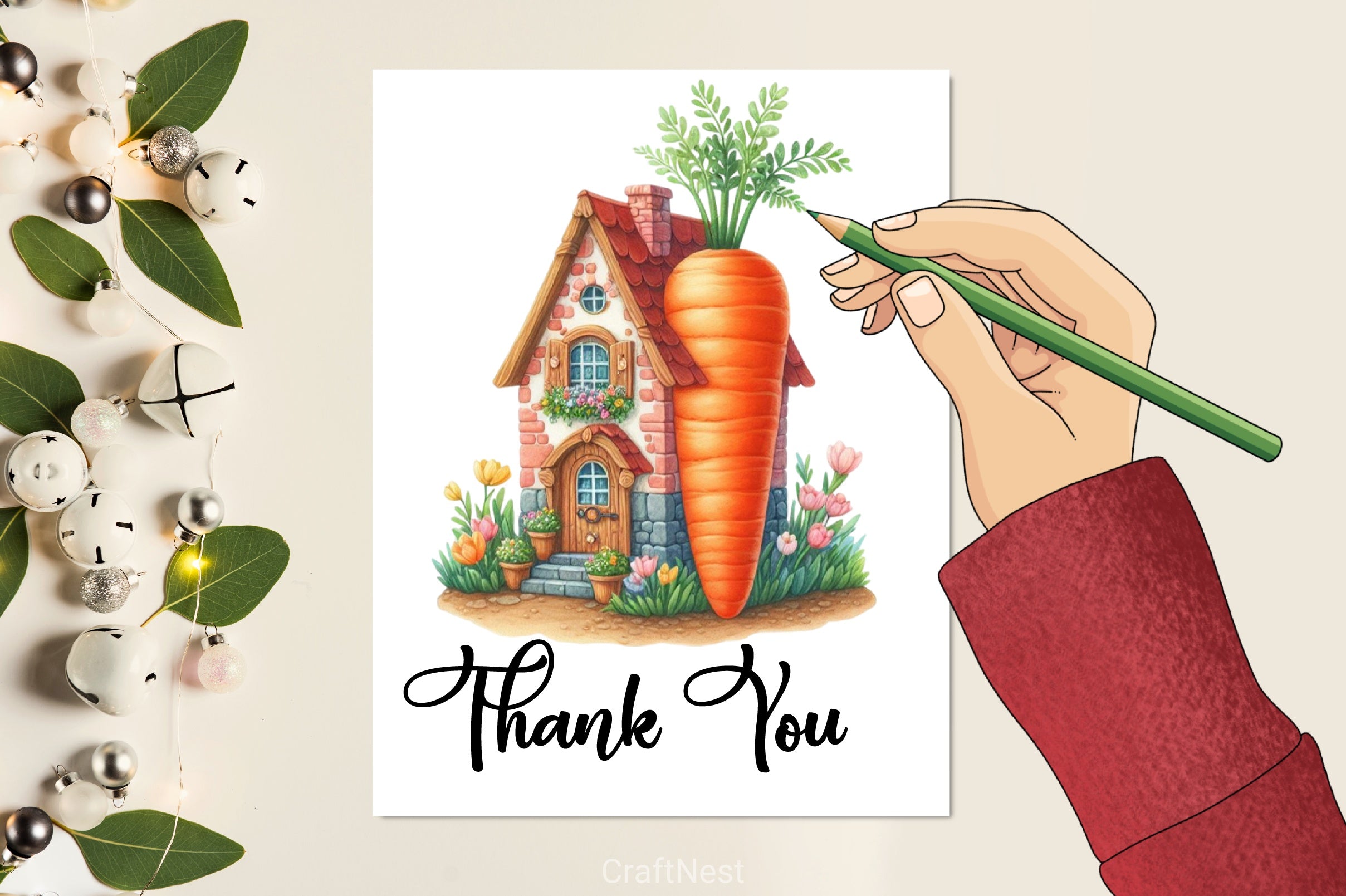 Carrot House Clipart Bundle 1 - CraftNest - Digital Crafting and Art
