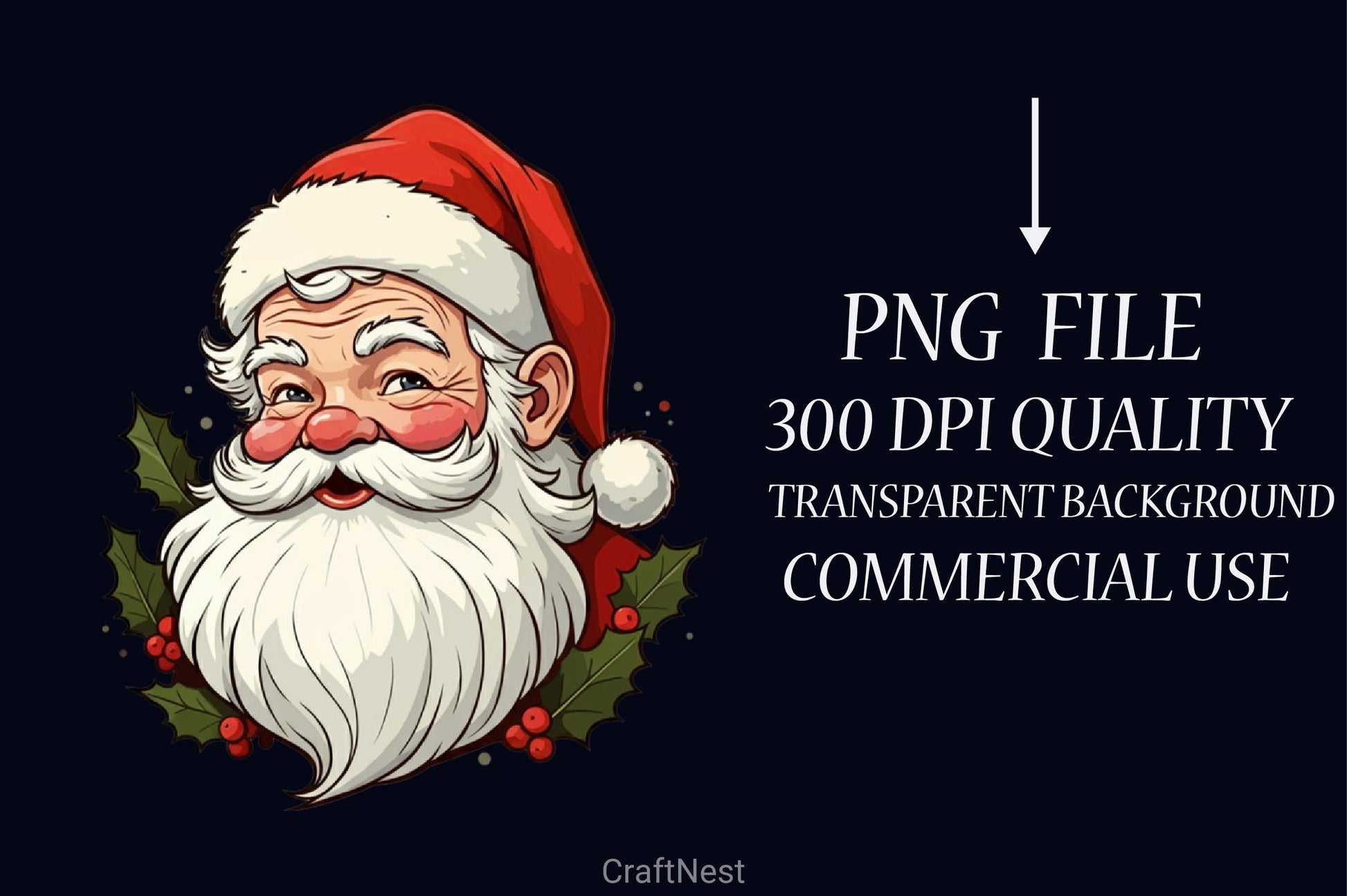 Santa Claus Clipart Bundle 9 - CraftNest - Digital Crafting and Art