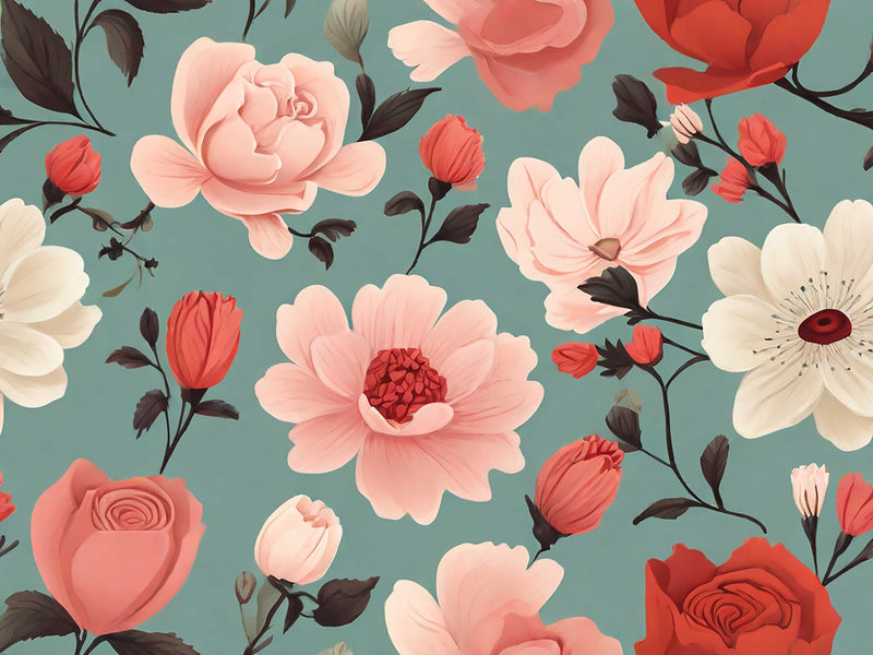 Vintage Valentines Seamless Digital Paper - CraftNest - Digital Crafting and Art