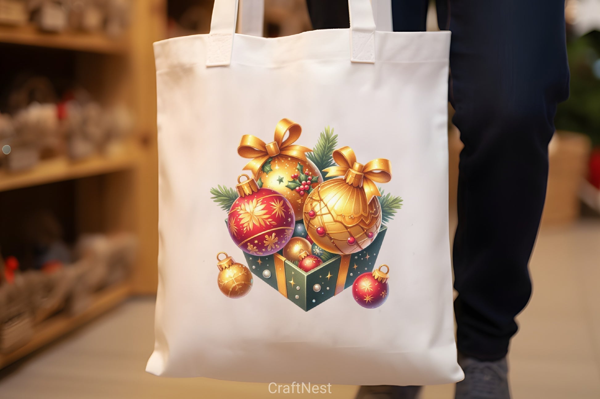 Christmas Gold Baubles Clipart Bundle - CraftNest - Digital Crafting and Art