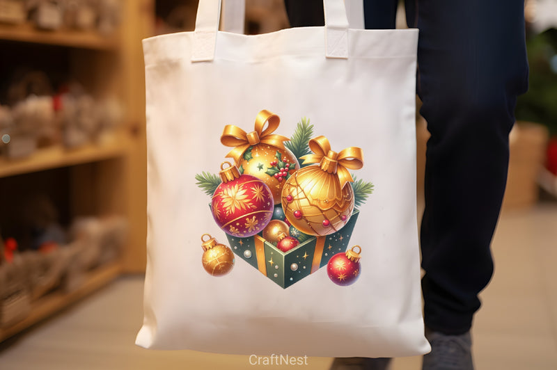 Christmas Gold Baubles Clipart Bundle - CraftNest - Digital Crafting and Art