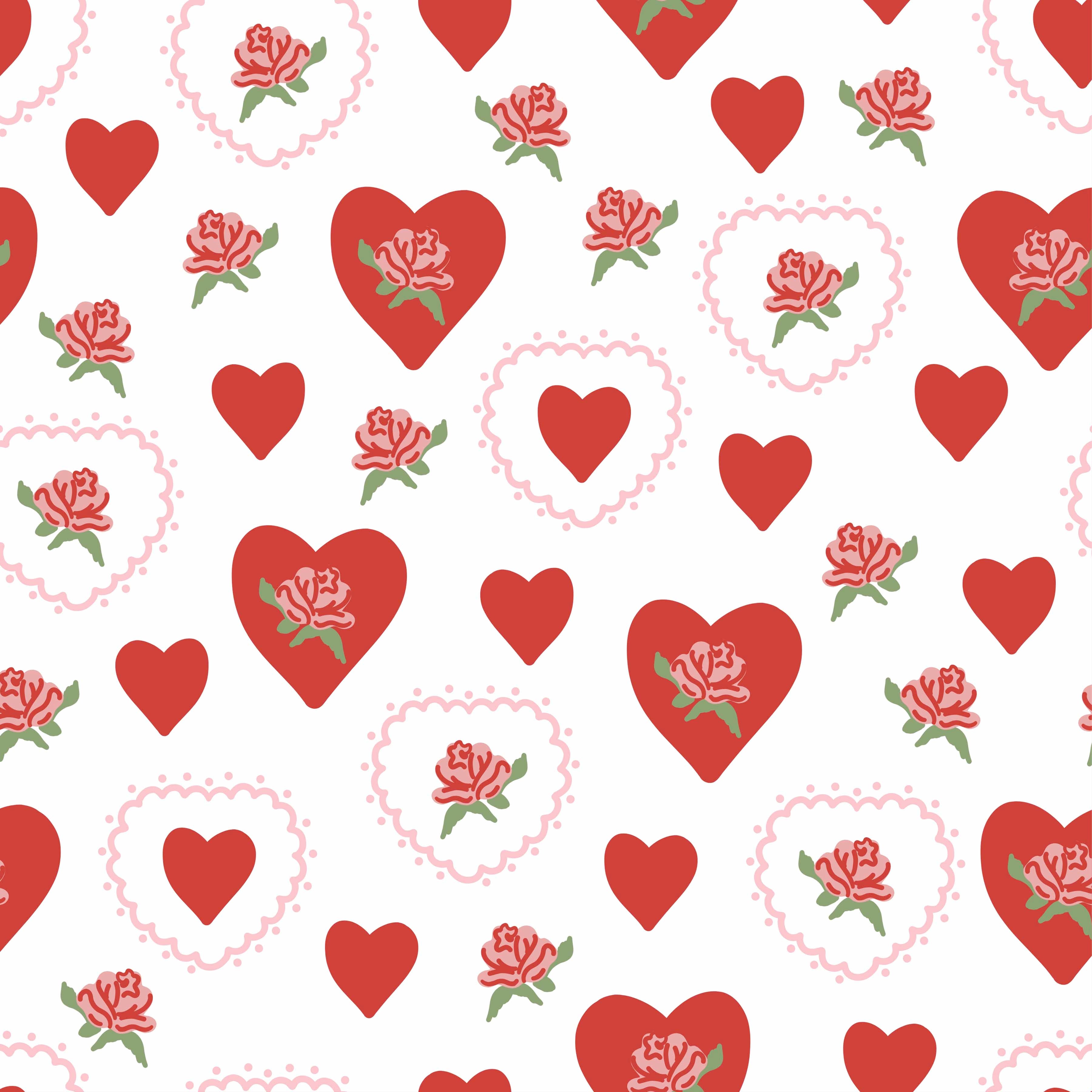 Valentine Seamless Digital Paper 3 - CraftNest - Digital Crafting and Art