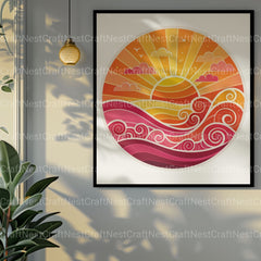 Retro Sunsets Clipart Bundle 1 - CraftNest - Digital Crafting and Art