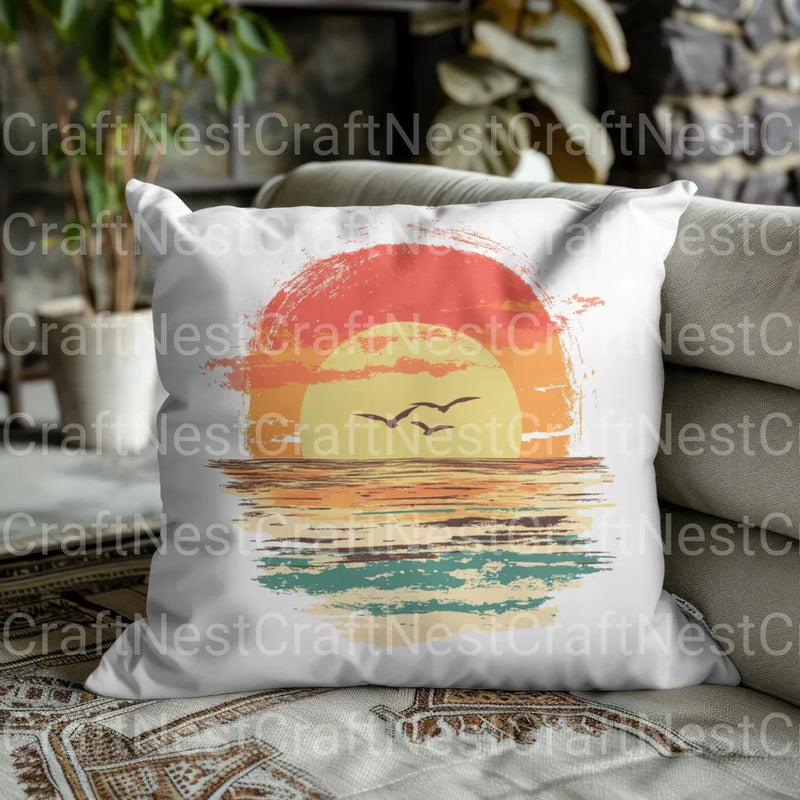 Retro Sunsets Clipart Bundle - CraftNest - Digital Crafting and Art