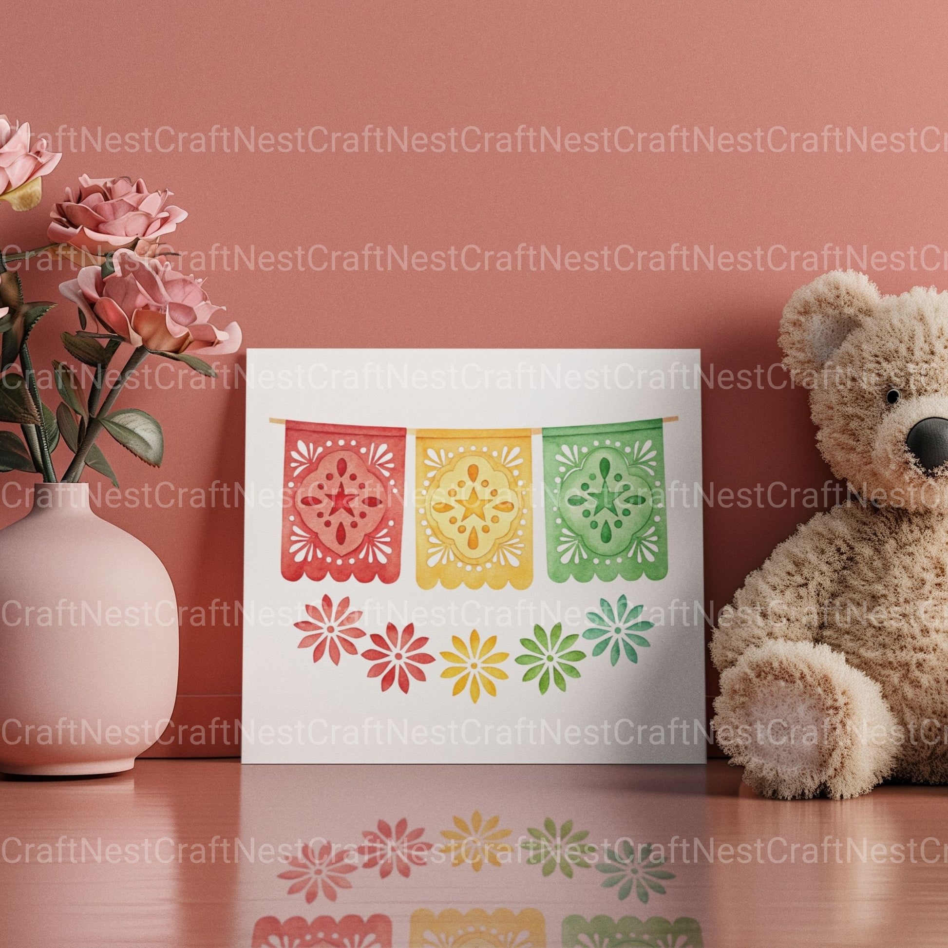 Papel Picado Banners Clipart Bundle - CraftNest - Digital Crafting and Art