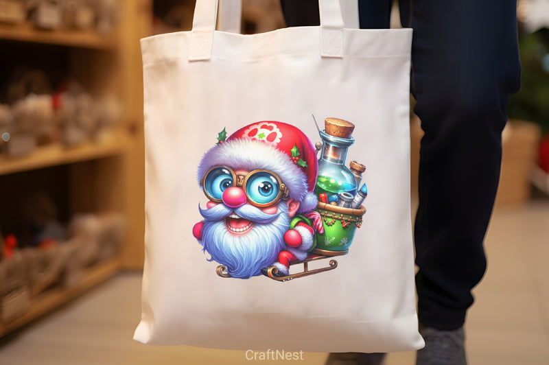 Funny Santa Clipart Bundle 2 - CraftNest - Digital Crafting and Art