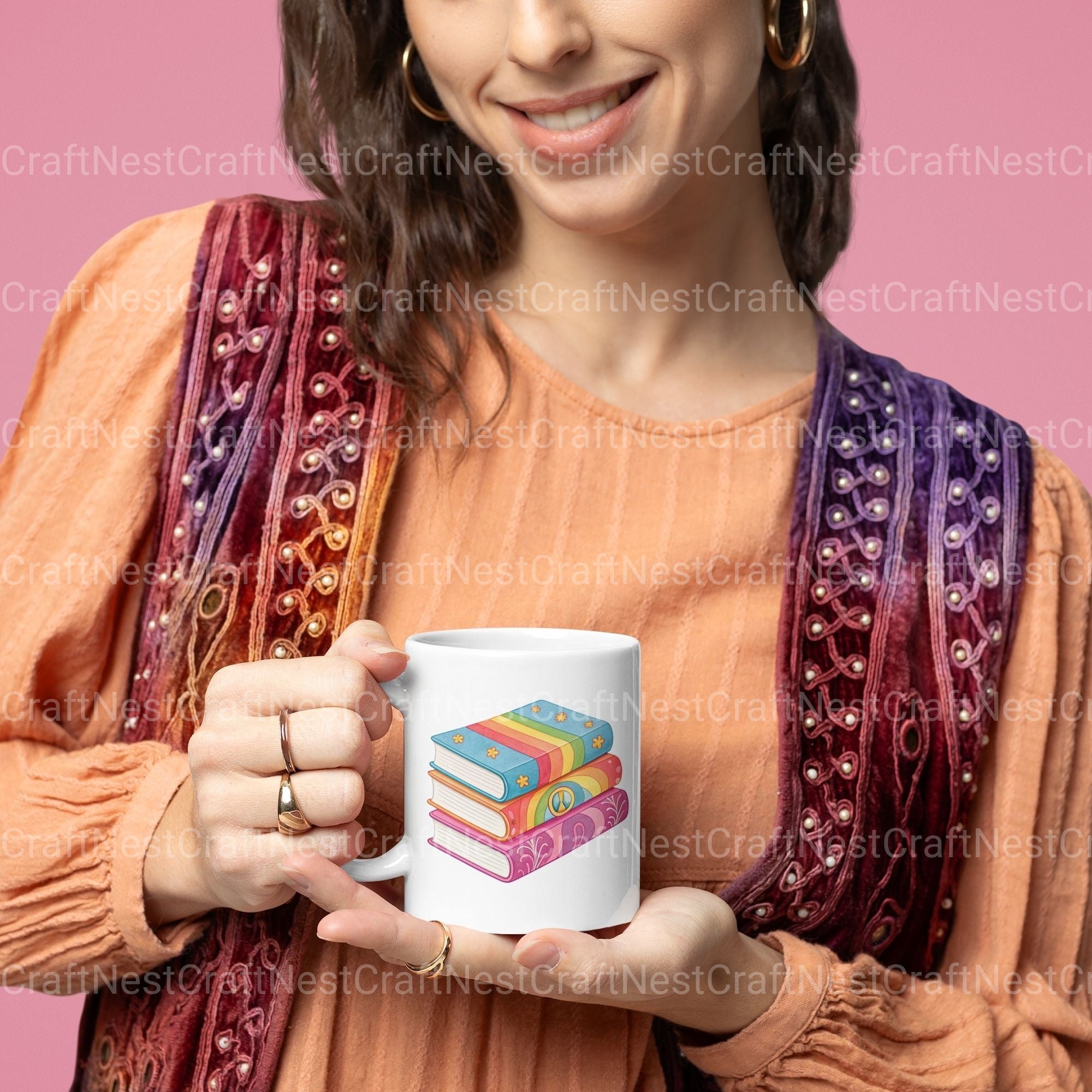 Groovy Books Clipart Bundle 2 - CraftNest - Digital Crafting and Art