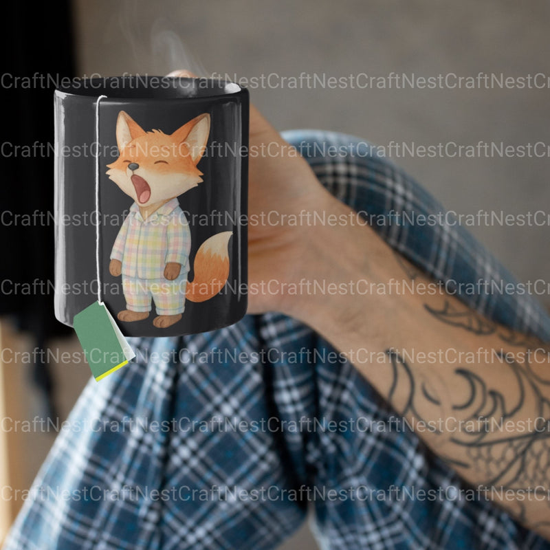 Woodland Animal Pjs 1 Clipart Bundle - CraftNest - Digital Crafting and Art