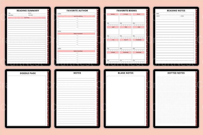 Reading Book Tracker Tool - CraftNest - Digital Crafting and Art