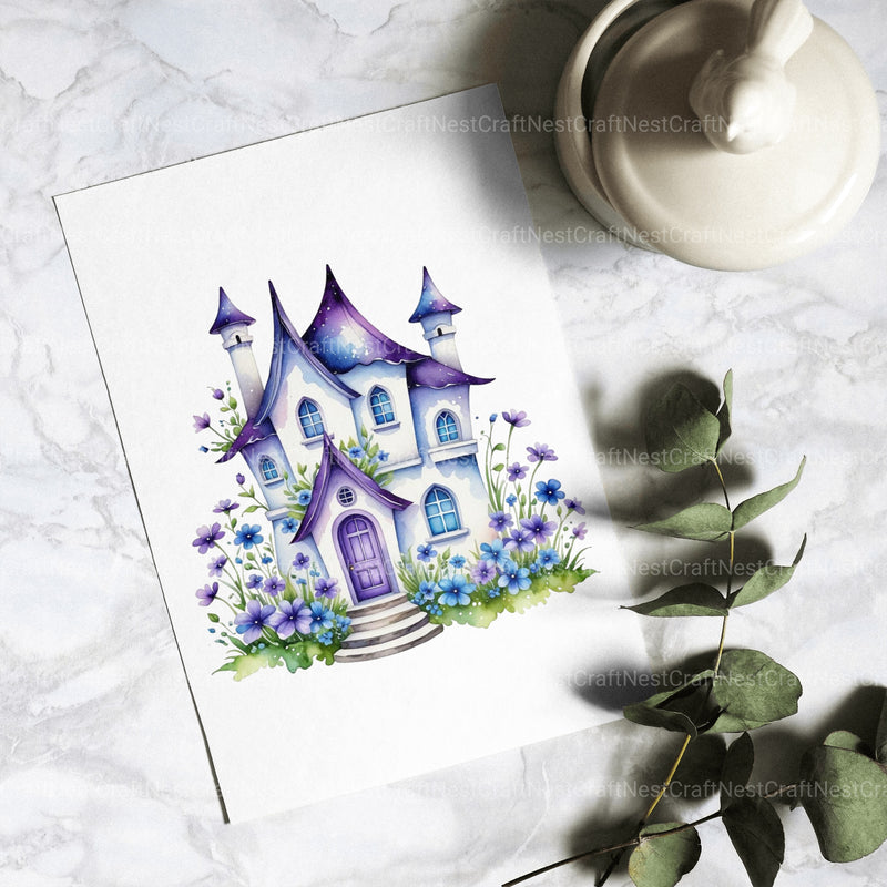 Fairyland Houses Clipart Bundle - CraftNest - Digital Crafting and Art