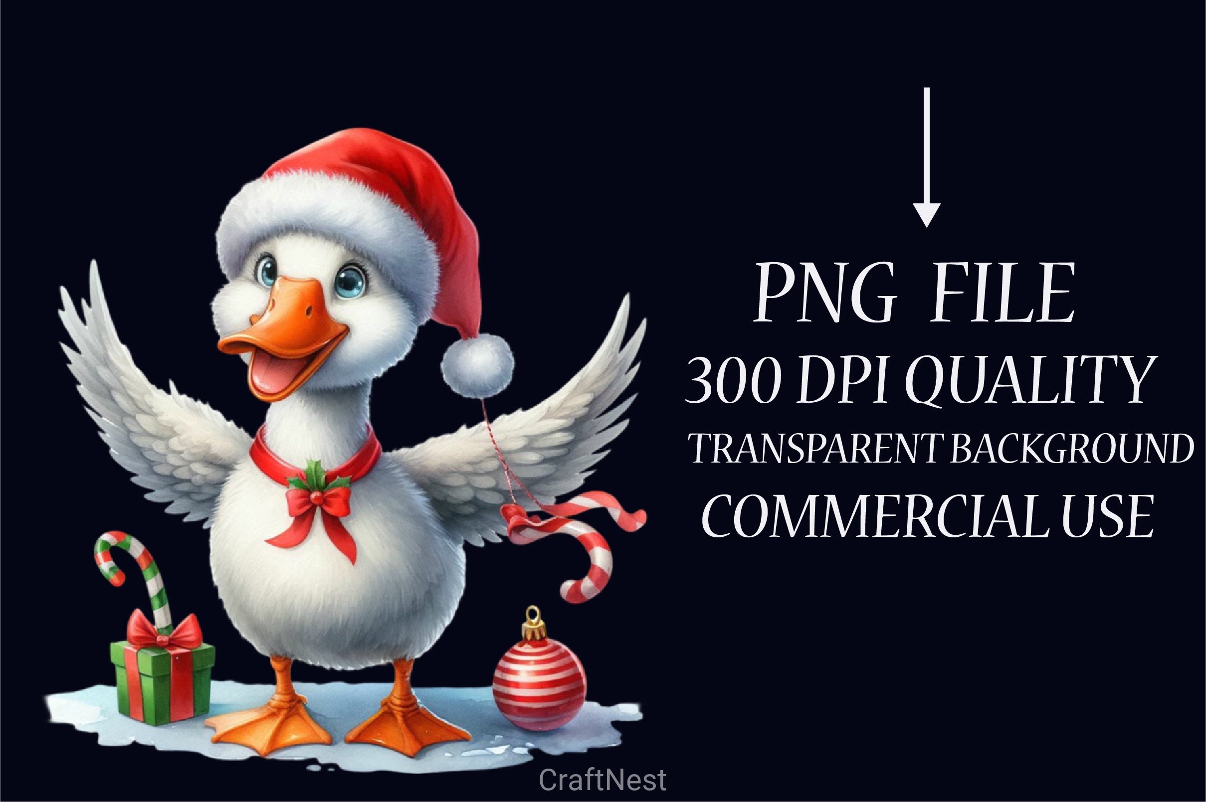 Christmas Goose Clipart Bundle - CraftNest - Digital Crafting and Art