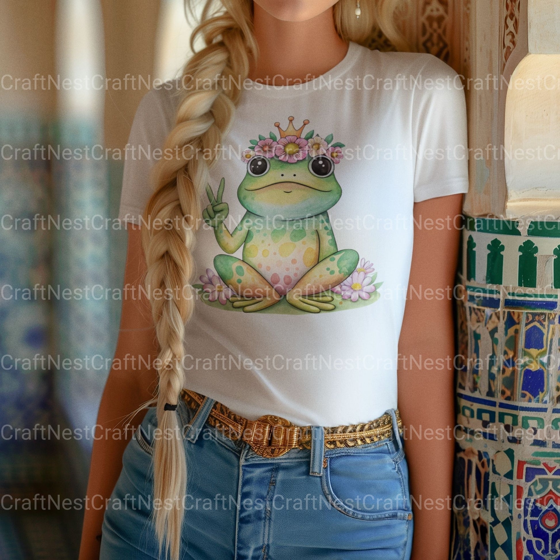 Frogs Peace Sign Clipart Bundle - CraftNest - Digital Crafting and Art